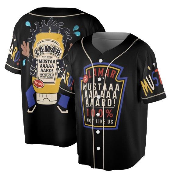 Kendrick Lamar Mustard Music BAseball Jersey baseball jersey product view 1