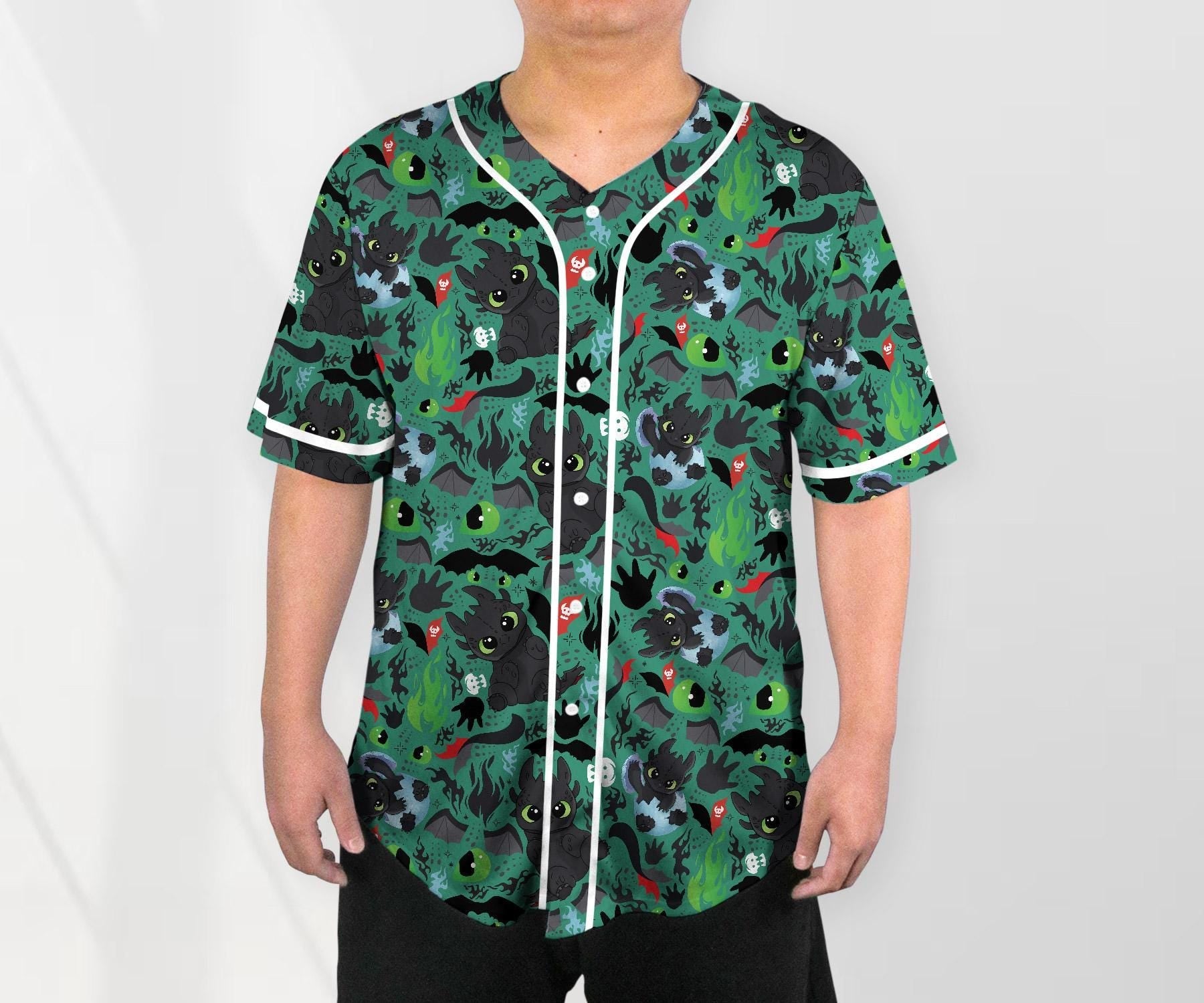 Toothless Baseball Jersey Shirt Dragon Toothless Shirt How to Train Your Dragon Shirt Toothless Shirt Gifts baseball jersey product view 2