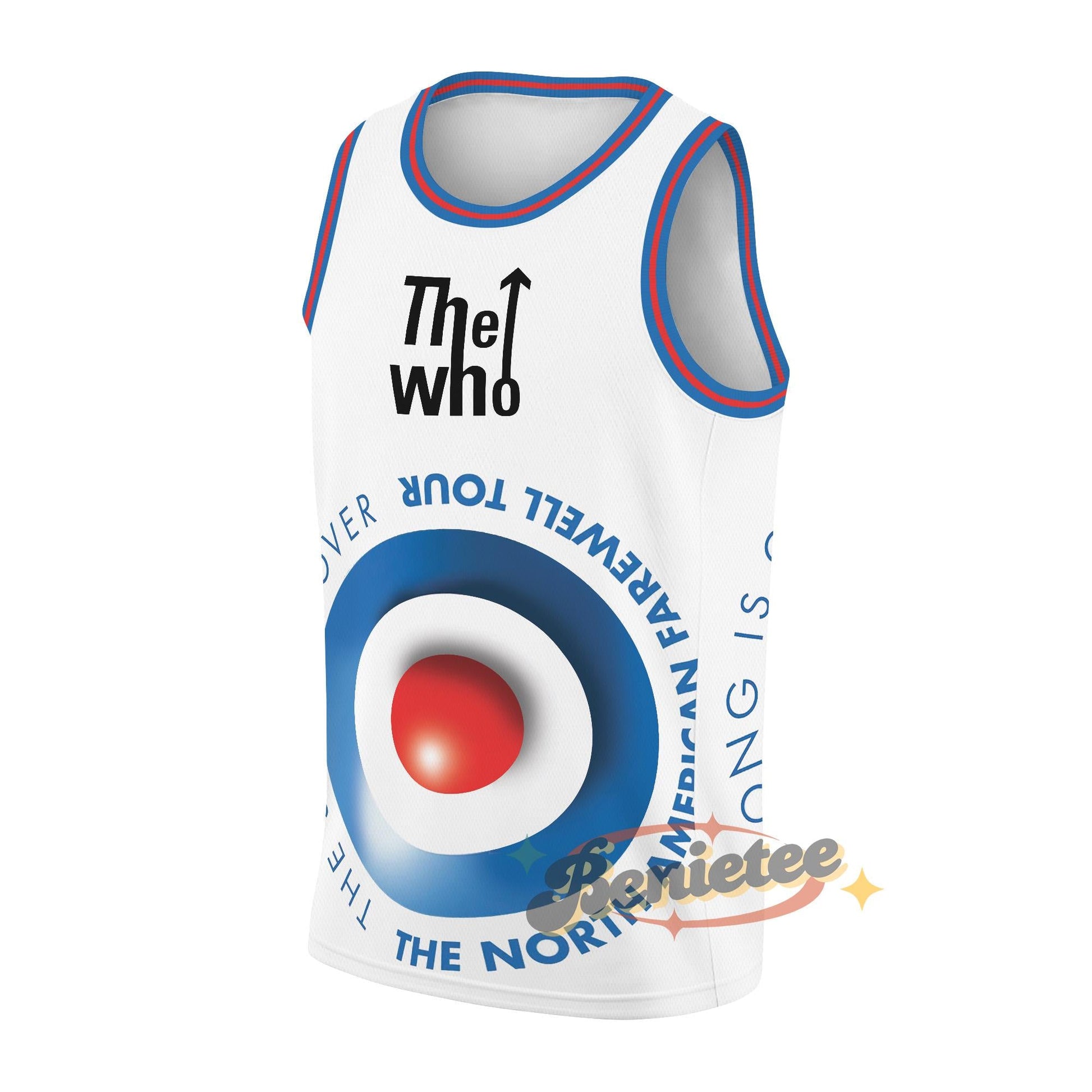 The Who Basketball Jersey, New The Song Is Over Hot Tour 2025 Jersey basketball jersey product view 2