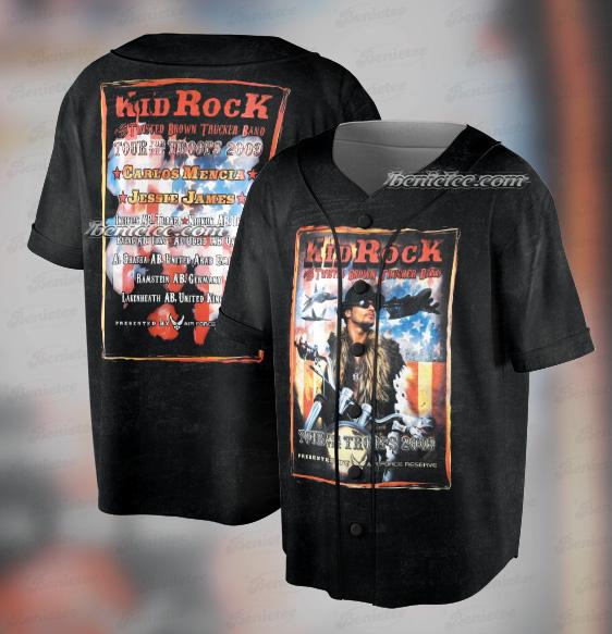 Flawed 2009 Kid Rock Tour Troops Jersey sports jersey product view 1