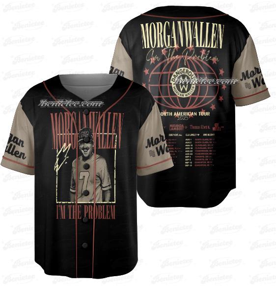 Morgan Wallen Vintage Bootleg Baseball Jersey baseball jersey product view 1