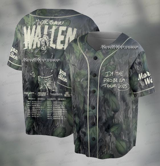 Morgan Wallen I'm The Problem Tour Miami Jersey sports jersey product view 1