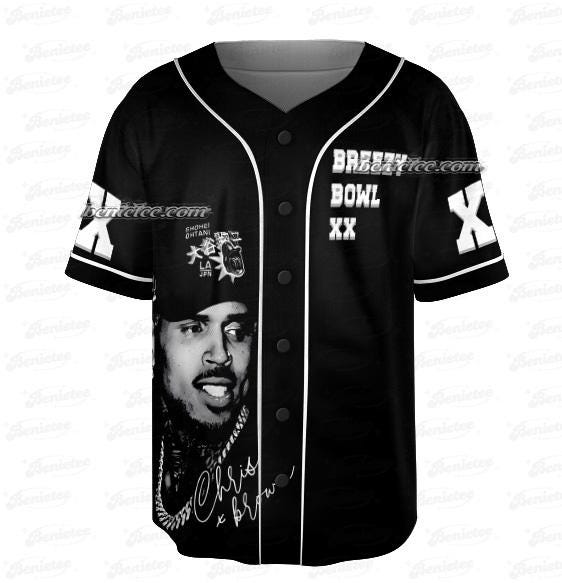 Chris Brown Album Baseball Jersey baseball jersey product view 1