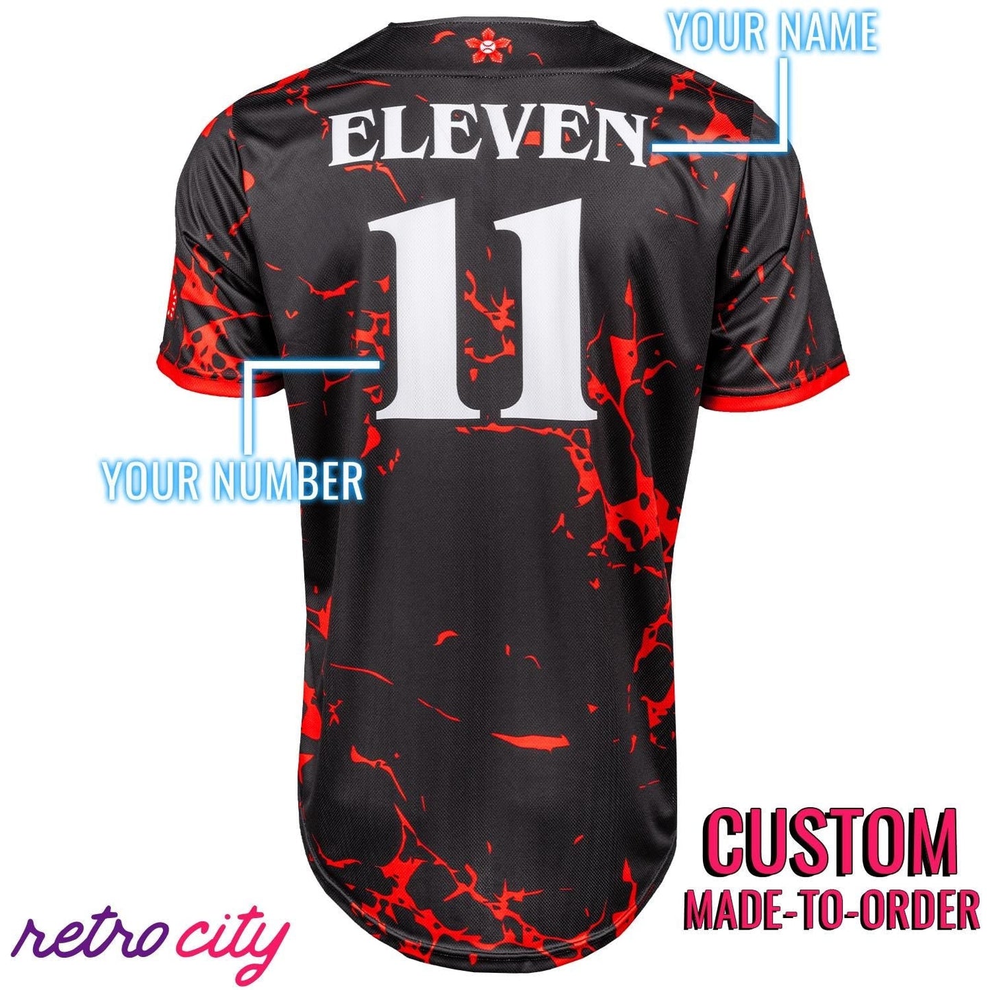 Stranger Swings Baseball Jersey baseball jersey product view 2