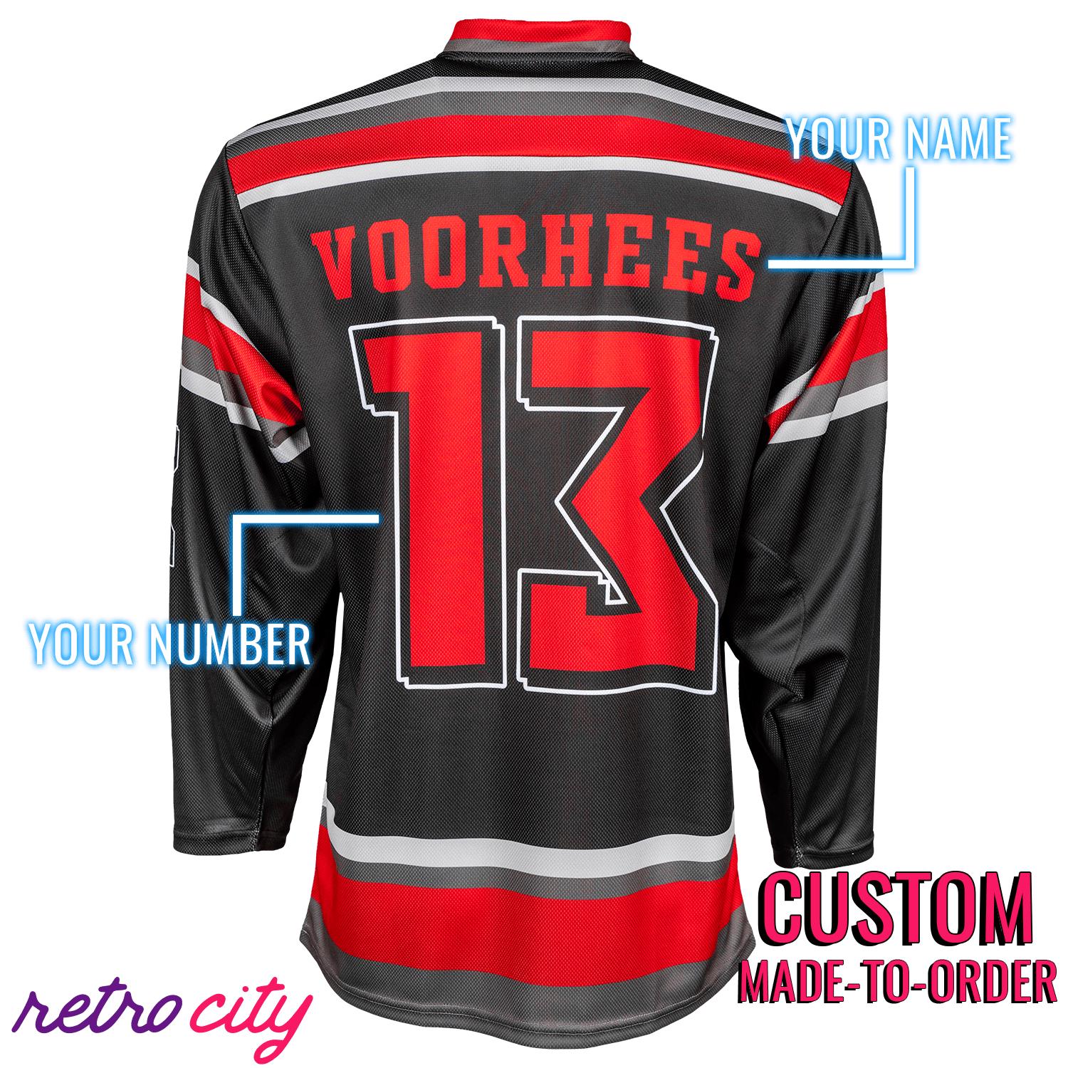 Camp Crystal Lake Slashers Custom Hockey Jersey hockey jersey product view 2