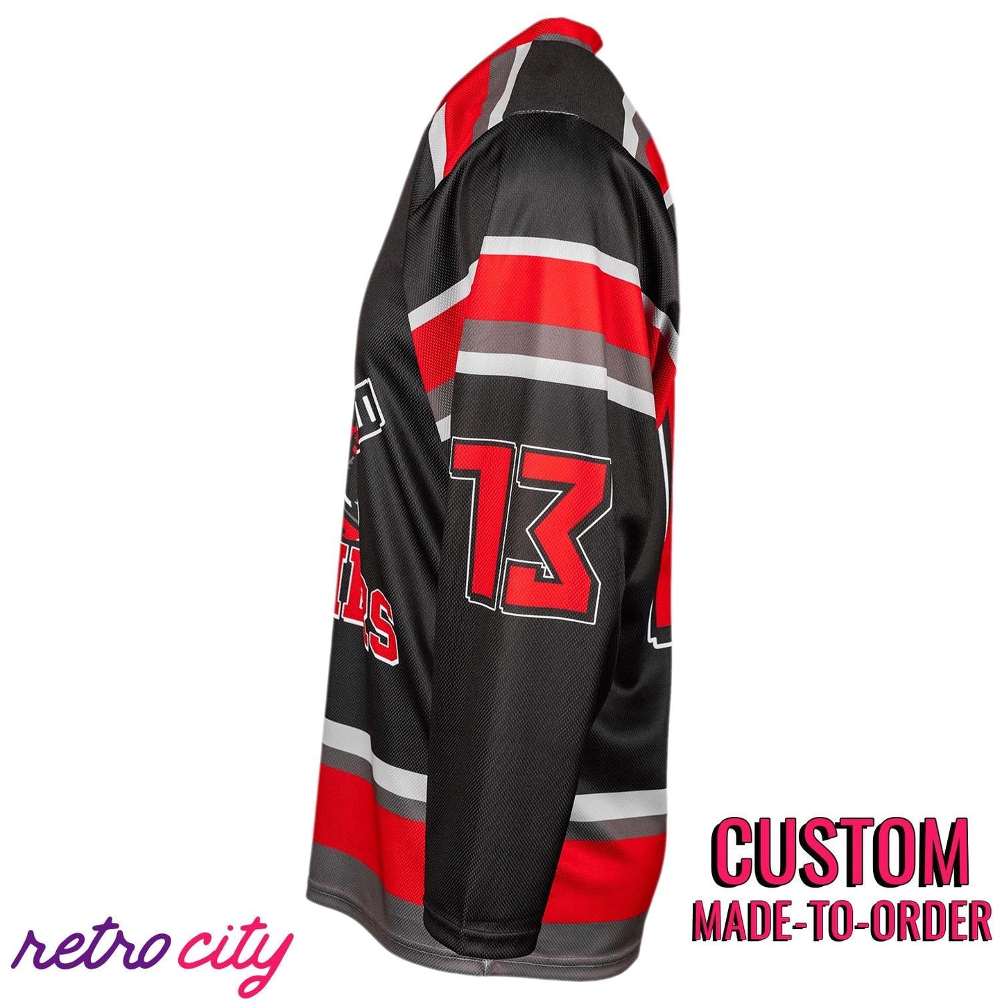 Camp Crystal Lake Slashers Custom Hockey Jersey hockey jersey product view 3