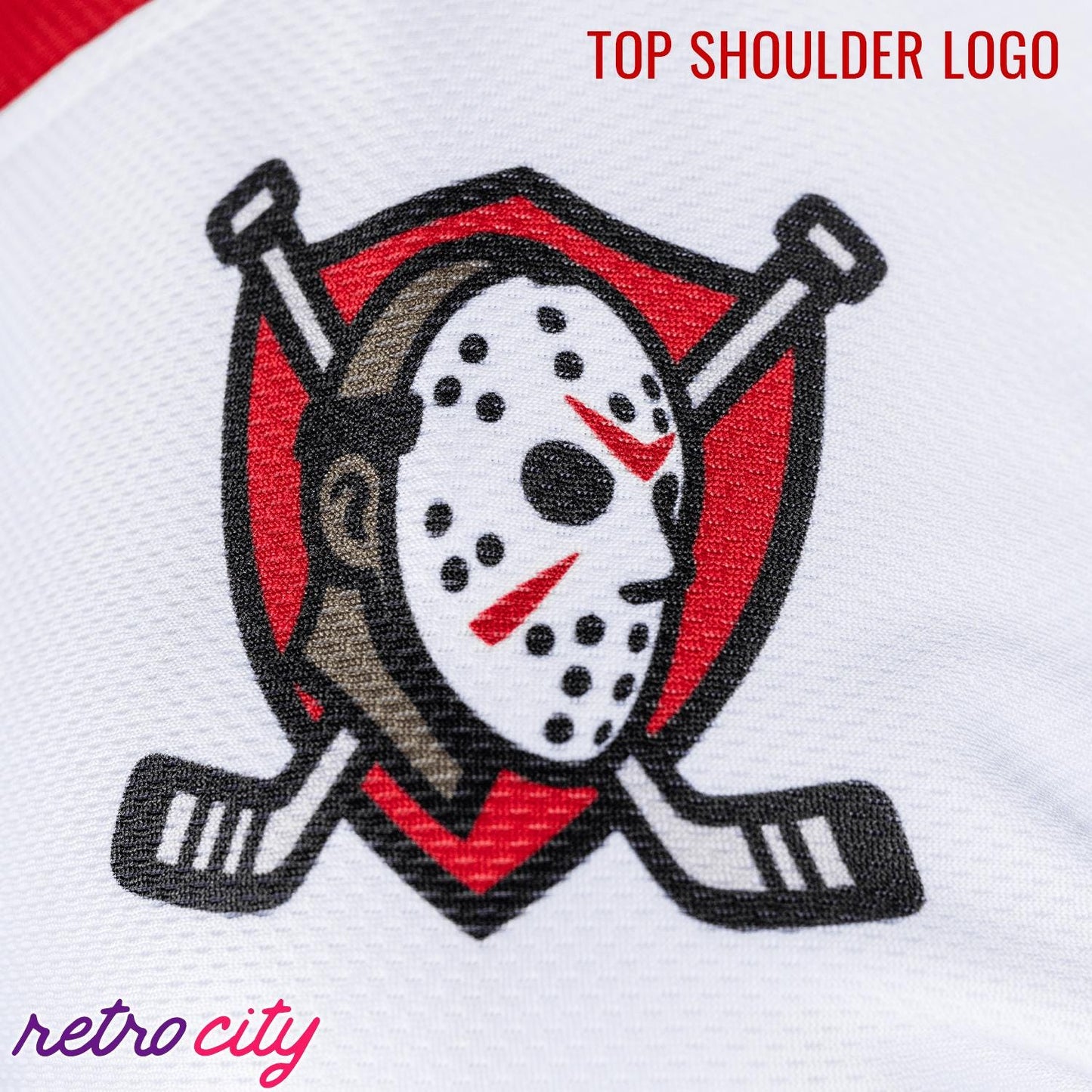 Camp Crystal Lake Slashers Blood on the Ice Custom Hockey Jersey hockey jersey product view 4