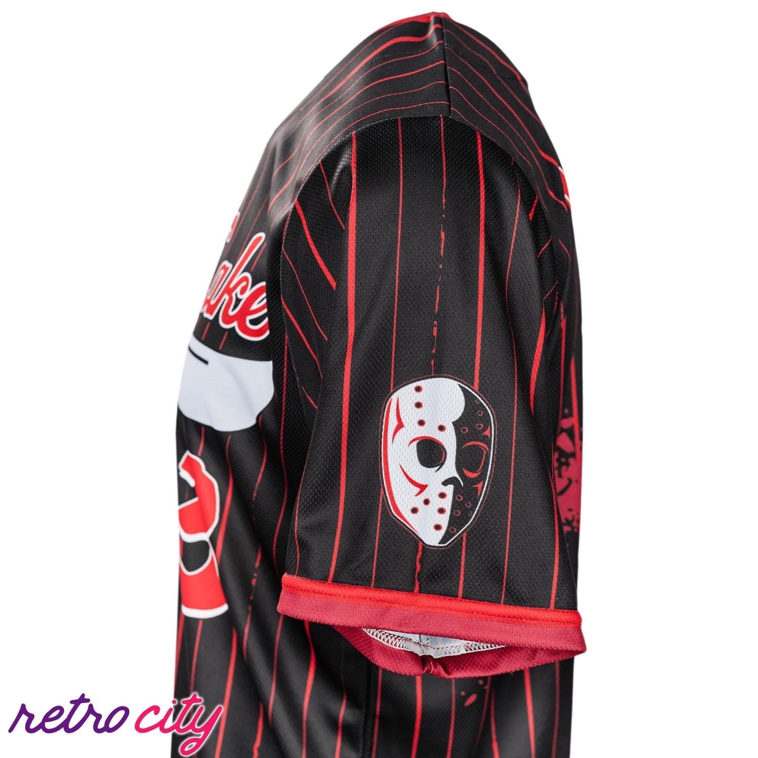 Camp Crystal Lake Horror Custom Baseball Jersey baseball jersey product view 3