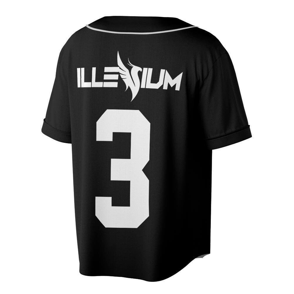 Illenium Music Baseball Jersey, DJ Live World Tour 2023 Shirt - lylyprint.com baseball jersey product view 3