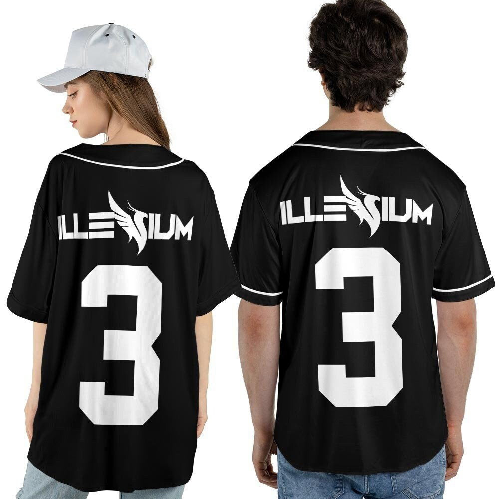 Illenium Music Baseball Jersey, DJ Live World Tour 2023 Shirt - lylyprint.com baseball jersey product view 5