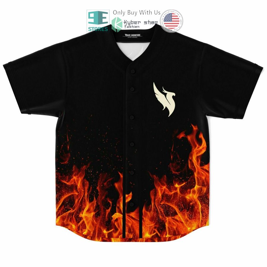 BEST Illenium Phoenix fire black Baseball Jersey baseball jersey product view 1