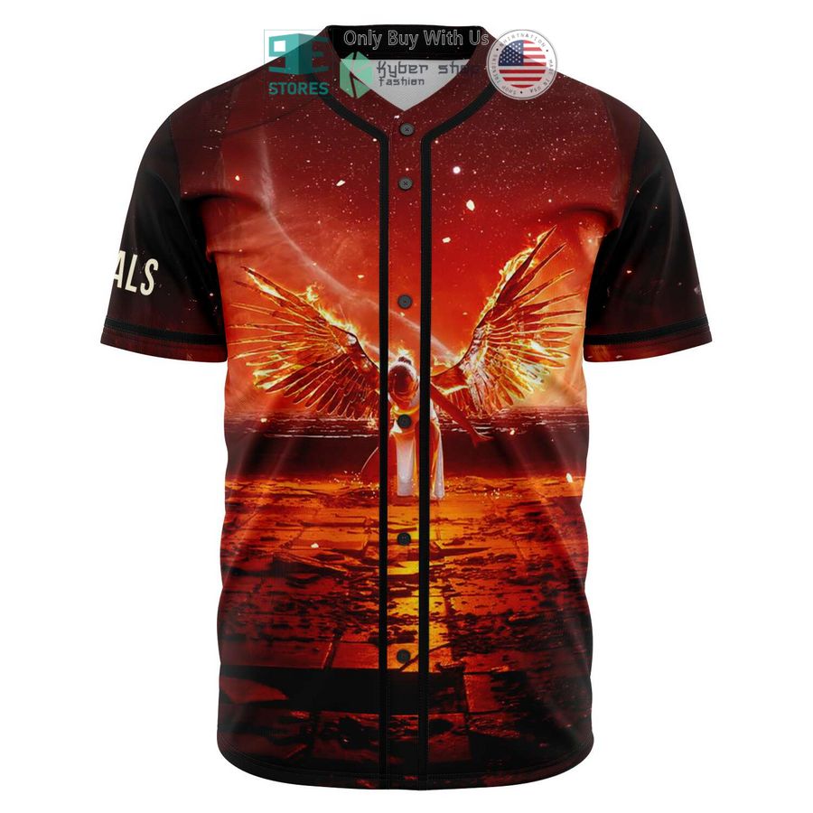 BEST Illenium Red Baseball Jersey baseball jersey product view 1