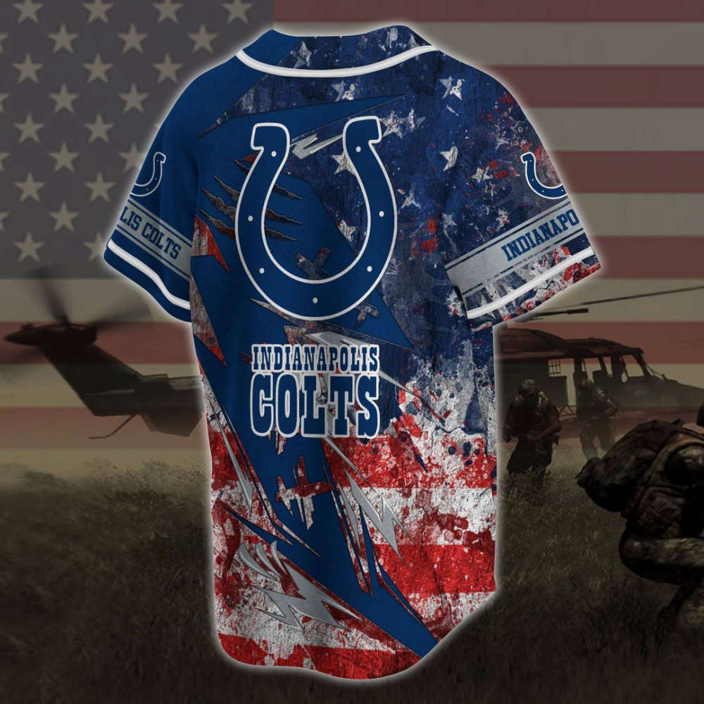 Indianapolis Colts Baseball Jersey Gift for Men Women - lylyprint.com baseball jersey product view 3