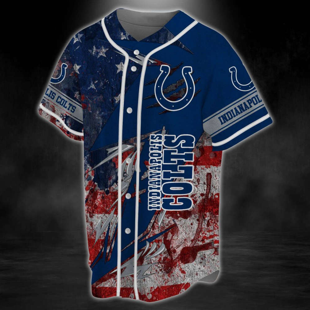 Indianapolis Colts Baseball Jersey Gift for Men Women - lylyprint.com baseball jersey product view 4