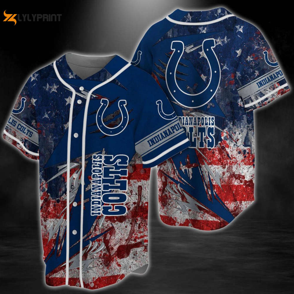Indianapolis Colts Baseball Jersey Gift for Men Women - lylyprint.com baseball jersey product view 1