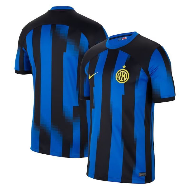 inter milan blue 2023 24 home football jersey Soccer Jersey football jersey product view 1