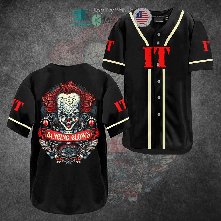 BEST IT Pennywise black Baseball Jersey baseball jersey product view 1