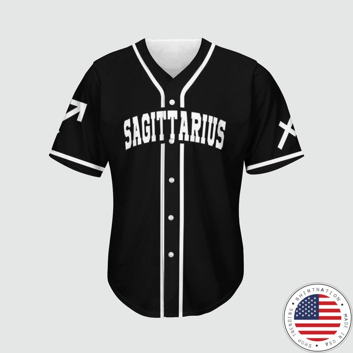 Sagittarius Baseball 3d Jersey baseball jersey product view 1