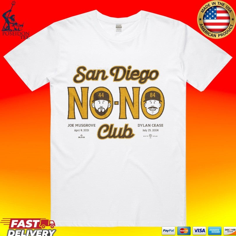 Jackson Merrill Wearing Joe Musgrove And Dylan Cease San Diego No-No Club T-shirt Unisex T-shirt, Sweatshirt, Hoodie, Long Sleeve Tee - T-Shirt, Sweatshirt, Hoodie