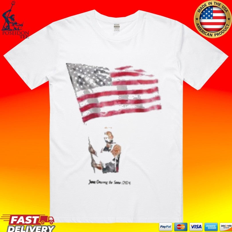 James Crossing The Seine 2024 T-shirt Unisex T-shirt, Sweatshirt, Hoodie, Long Sleeve Tee - T-Shirt, Sweatshirt, Hoodie