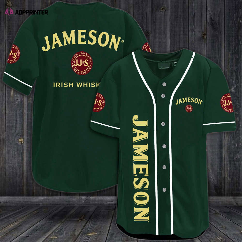Jameson Irish Whiskey Baseball Jersey - Aopprinter baseball jersey product view 1