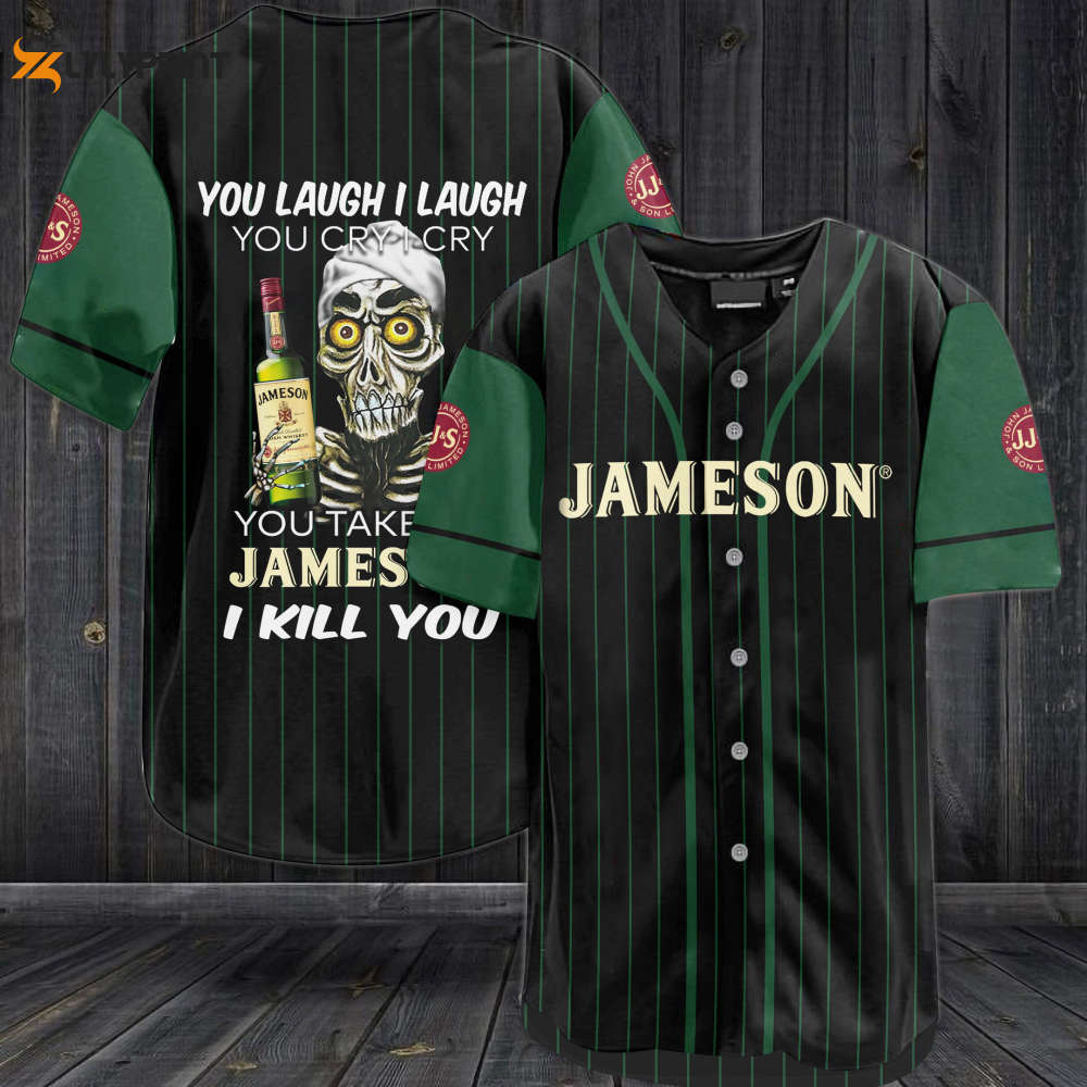 Jameson You Laugh I Laugh You Cry I Cry Baseball Jersey - lylyprint.com baseball jersey product view 1