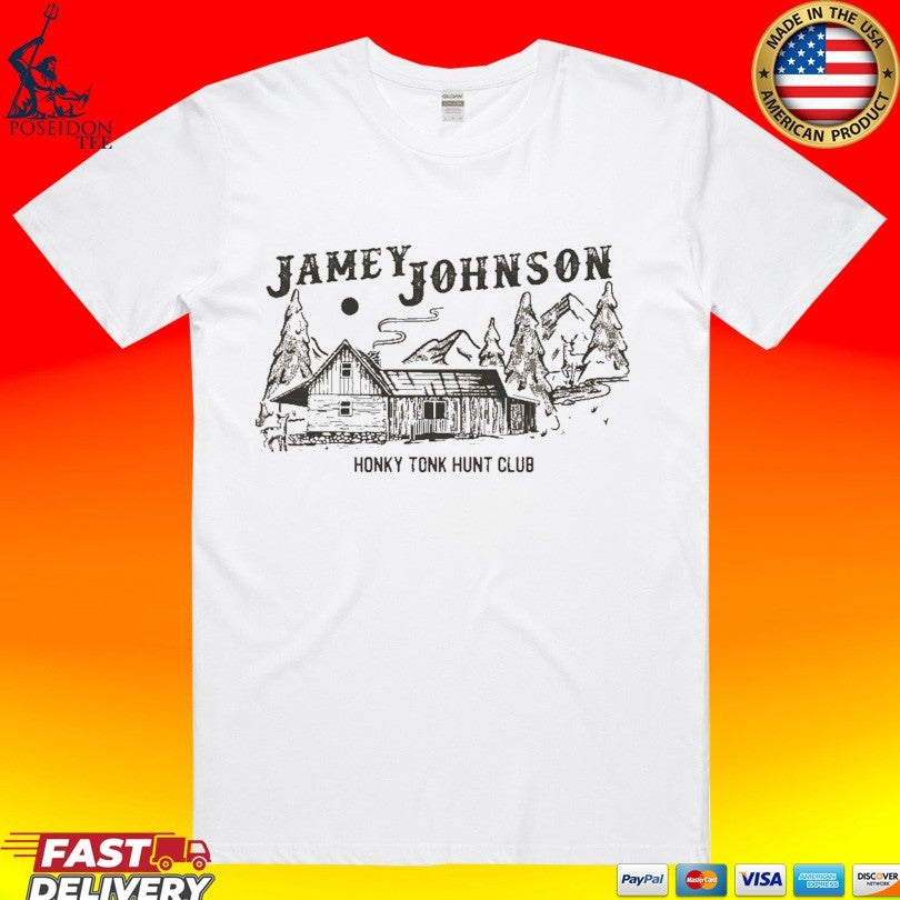 Jamey Johnson Honky Tonk Hunt Club House T-shirt Unisex T-shirt, Sweatshirt, Hoodie, Long Sleeve Tee - T-Shirt, Sweatshirt, Hoodie
