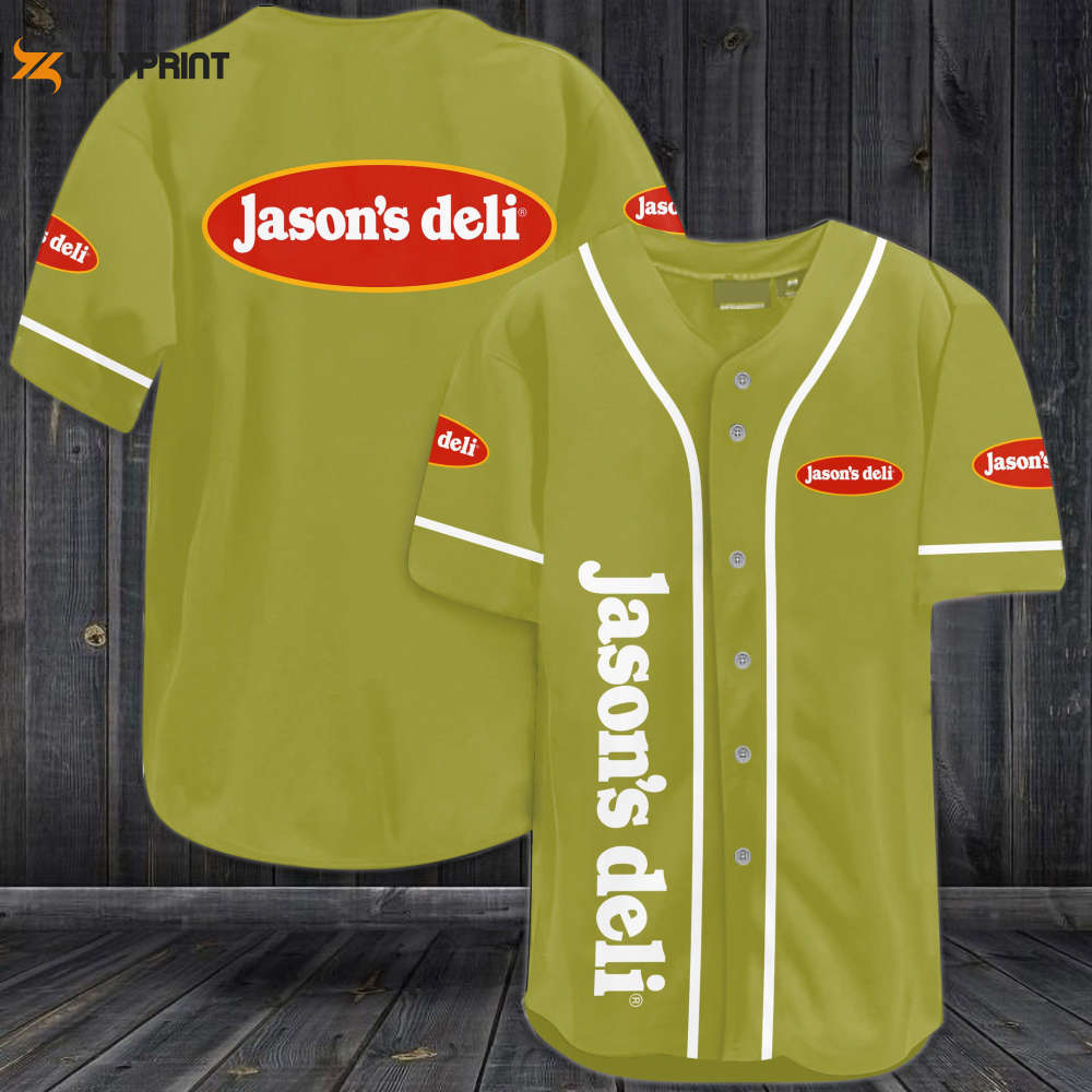 Jason's Deli Baseball Jersey - Gift for Men Women - lylyprint.com baseball jersey product view 1