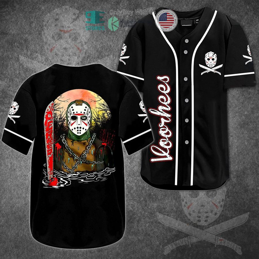 BEST Jason Voorhees black Baseball Jersey baseball jersey product view 1