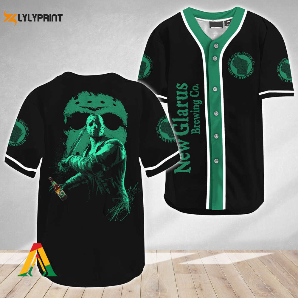 Jason Voorhees Friday The 13th New Belgium Baseball Jersey - Gift for Men Women - lylyprint.com baseball jersey product view 1