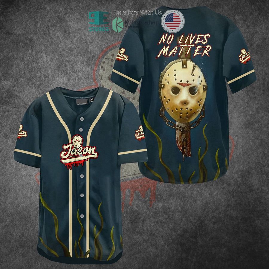 BEST Jason Voorhees No Lives Matter Baseball Jersey baseball jersey product view 1