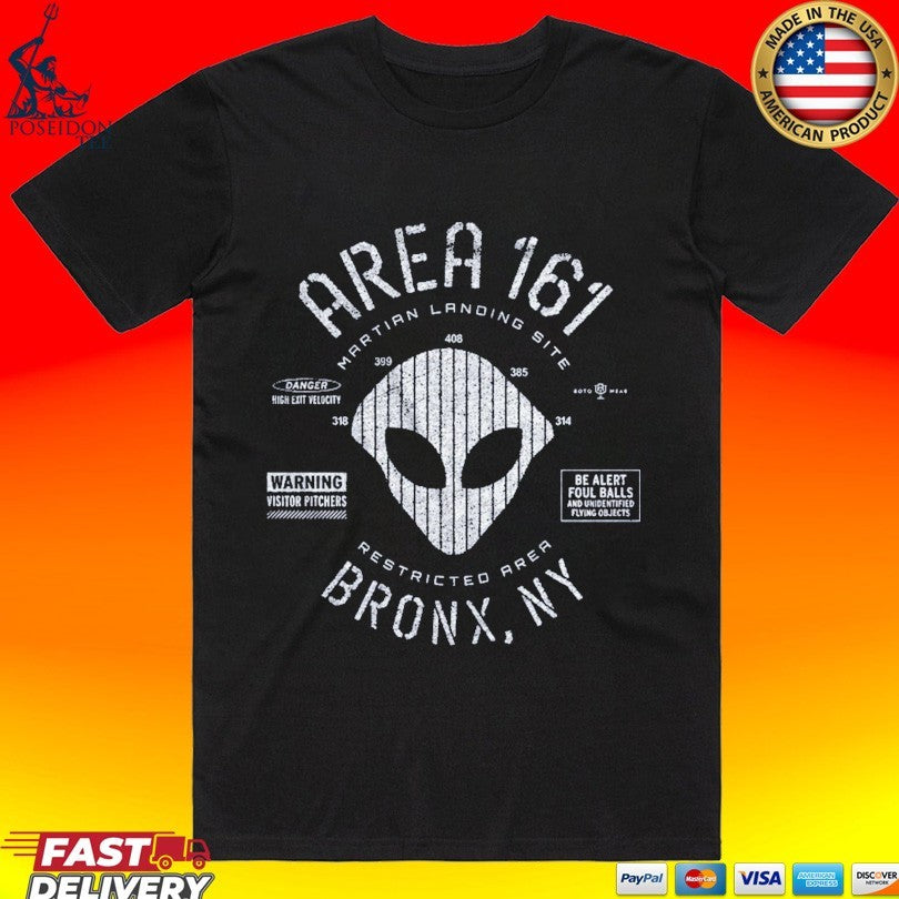Jasson Domnguez Area 161 Martian Landing Site Restricted Bronx NY Alien T-shirt Unisex T-shirt, Sweatshirt, Hoodie, Long Sleeve Tee - T-Shirt, Sweatshirt, Hoodie