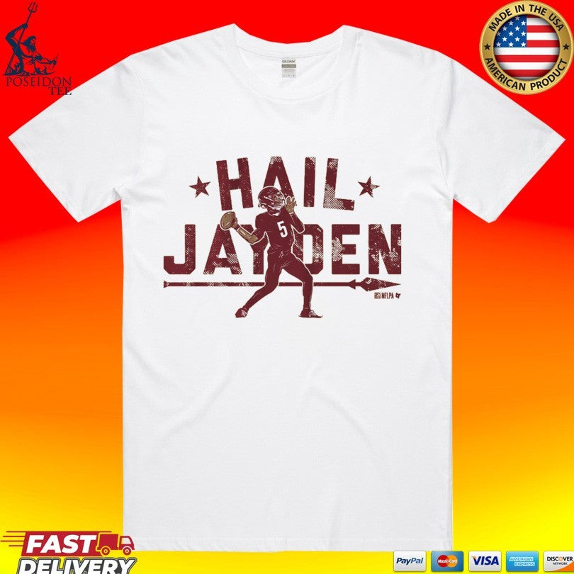 Jayden Daniels Hail Jayden 2026 T-shirt Unisex T-shirt, Sweatshirt, Hoodie, Long Sleeve Tee - T-Shirt, Sweatshirt, Hoodie