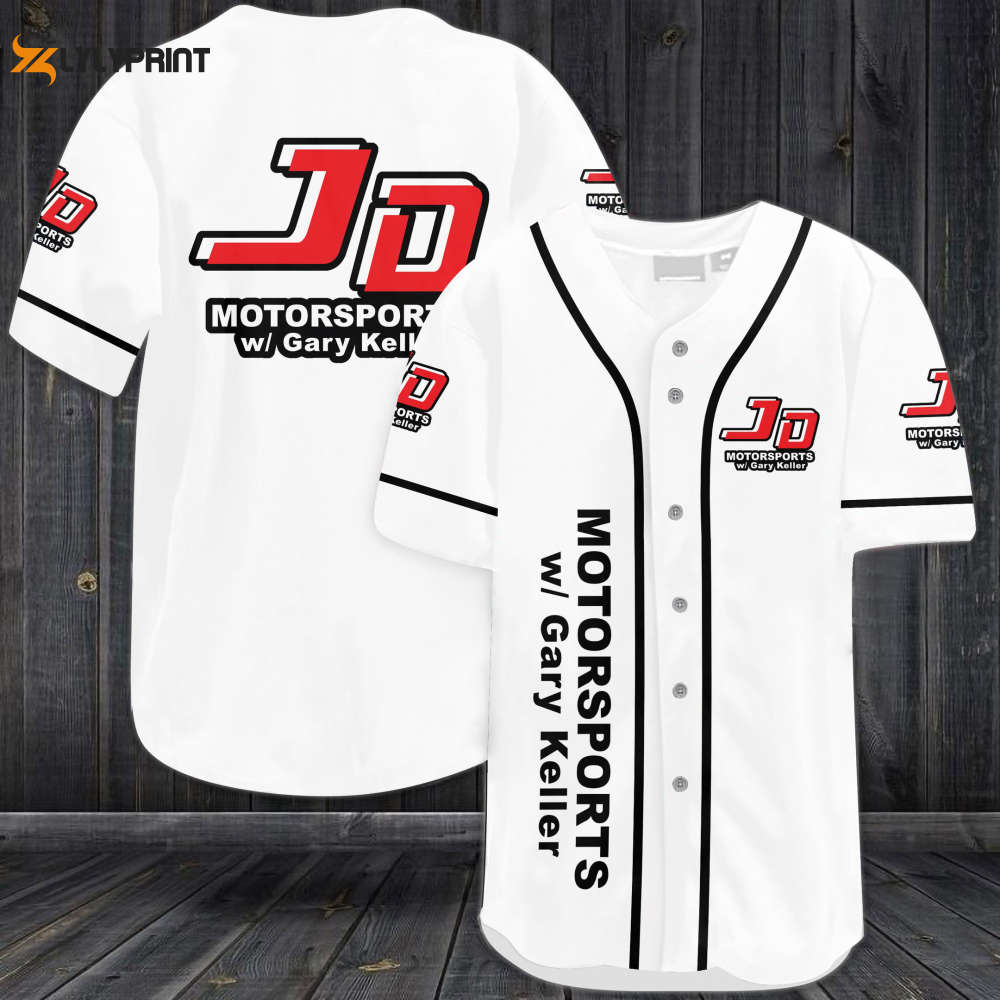 JD Motorsports Car Team Baseball Jersey - lylyprint.com baseball jersey product view 1