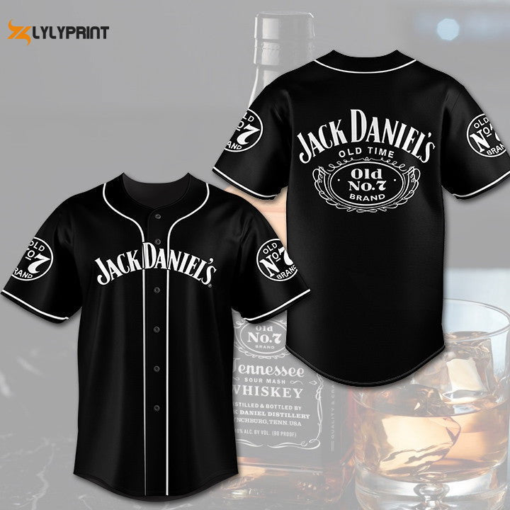 JD Old Time Baseball Jersey - lylyprint.com baseball jersey product view 1