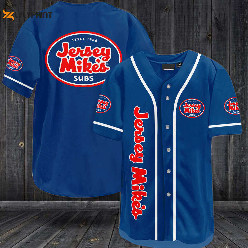 Jersey Mike's Subs Baseball Jersey - Gift for Men Women - lylyprint.com baseball jersey product view 1