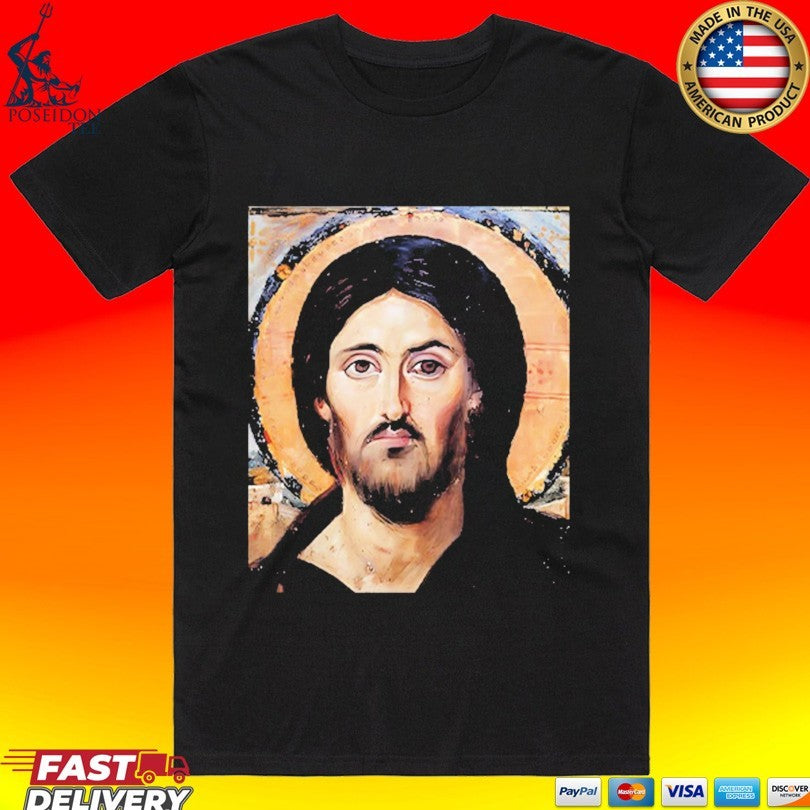 Jesus Christ Pantocrator Icon St. Catherines Monastery T-shirt Unisex T-shirt, Sweatshirt, Hoodie, Long Sleeve Tee - T-Shirt, Sweatshirt, Hoodie