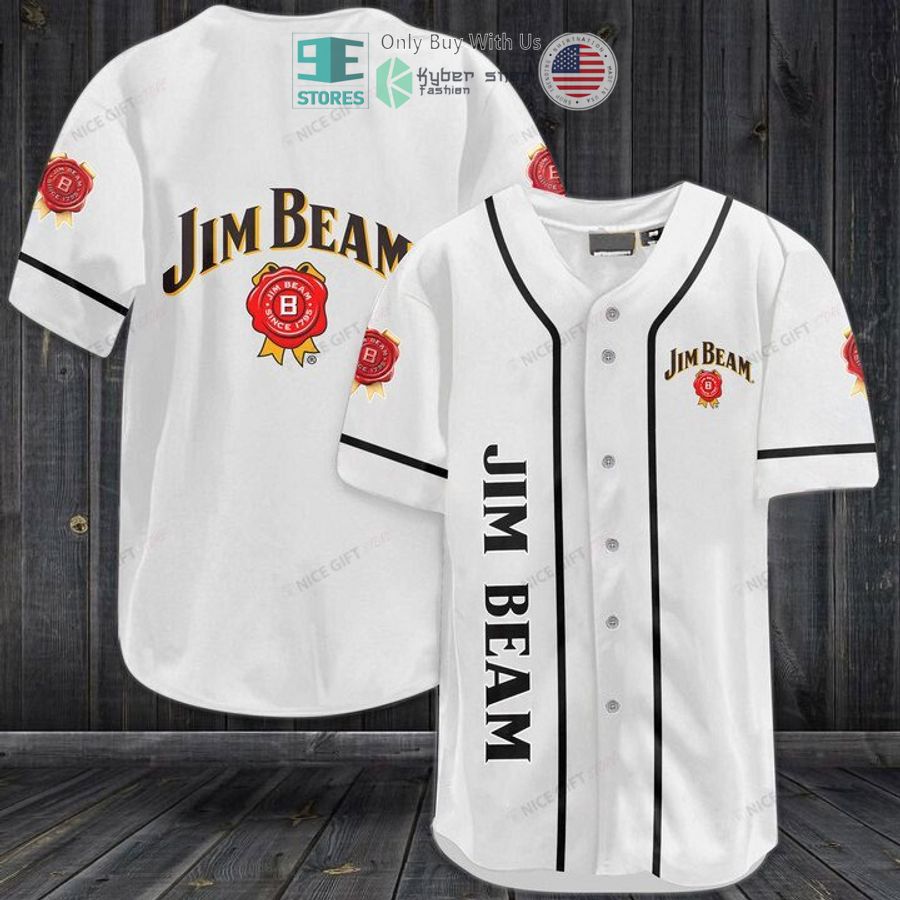 BEST Jim Beam logo Baseball Jersey baseball jersey product view 1