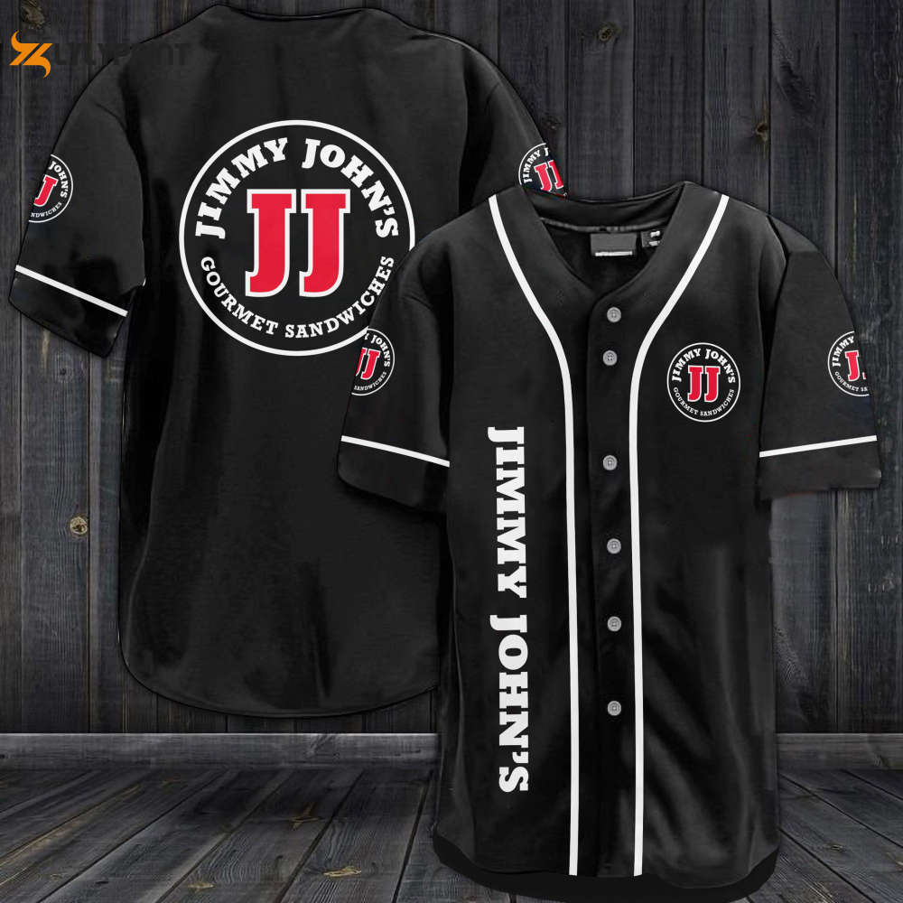 Jimmy John's Baseball Jersey - lylyprint.com baseball jersey product view 1