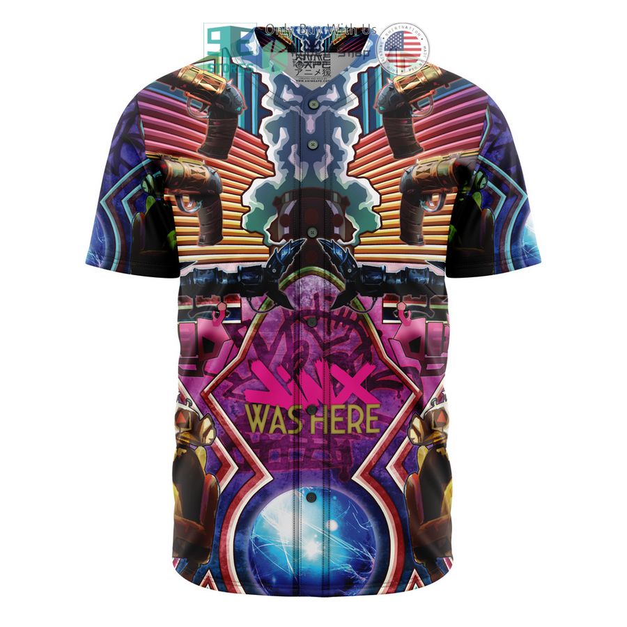 BEST Jinx Arcane League of Legends Baseball Jersey baseball jersey product view 1