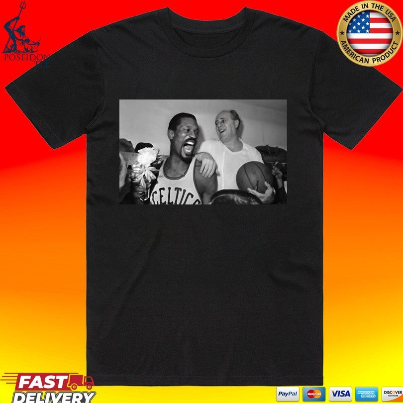 Joe Mazzulla Bill Russell And Red Auerbach T-shirt Unisex T-shirt, Sweatshirt, Hoodie, Long Sleeve Tee - T-Shirt, Sweatshirt, Hoodie