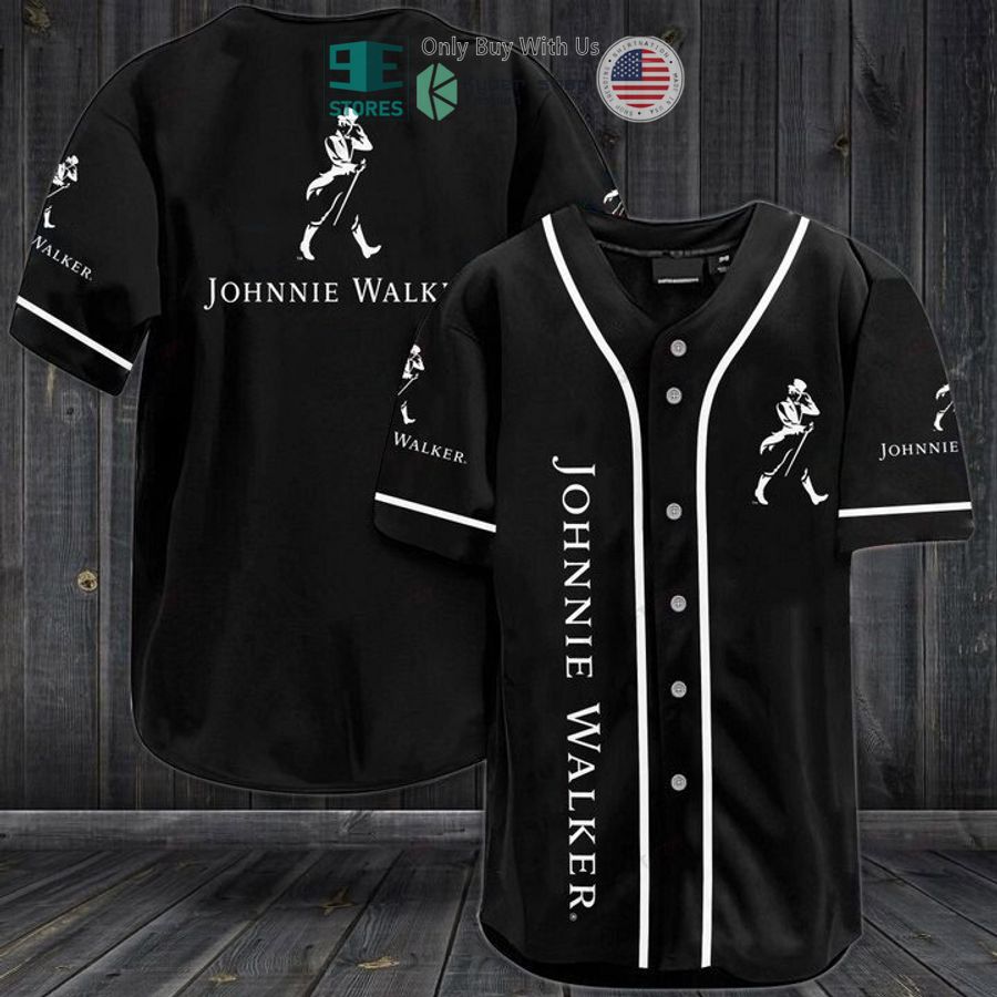 BEST Johnnie Walker logo black Baseball Jersey baseball jersey product view 1