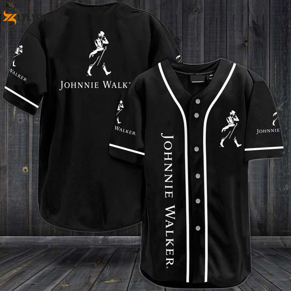 Johnnie Walker Whiskey Baseball Jersey - lylyprint.com baseball jersey product view 1