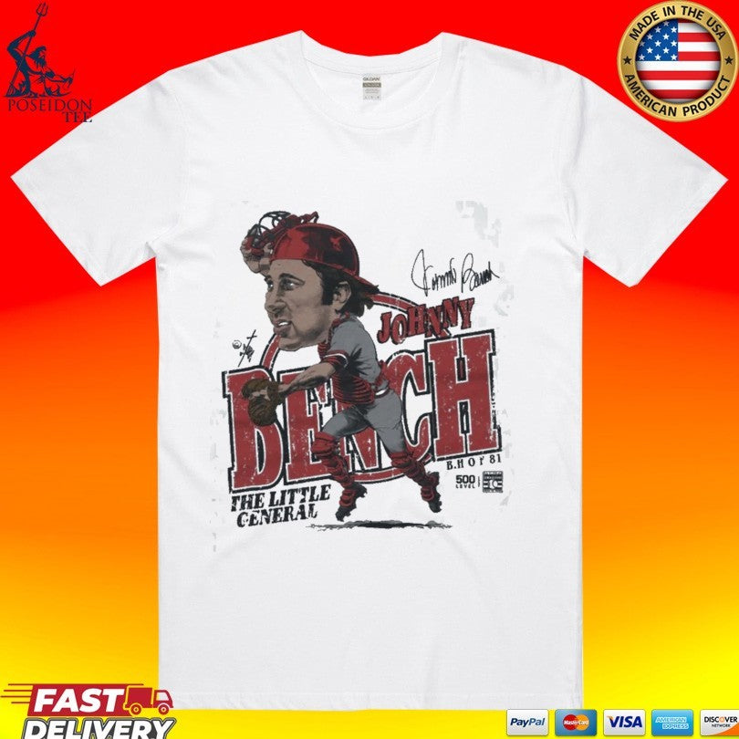 Johnny Bench Cincinnati Bruce Stark Collection T-shirt Unisex T-shirt, Sweatshirt, Hoodie, Long Sleeve Tee - T-Shirt, Sweatshirt, Hoodie