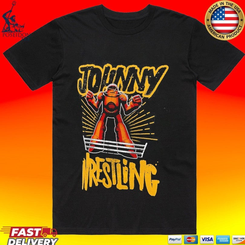 Johnny Gargano Johnny Wrestling Robot T-shirt Unisex T-shirt, Sweatshirt, Hoodie, Long Sleeve Tee - T-Shirt, Sweatshirt, Hoodie