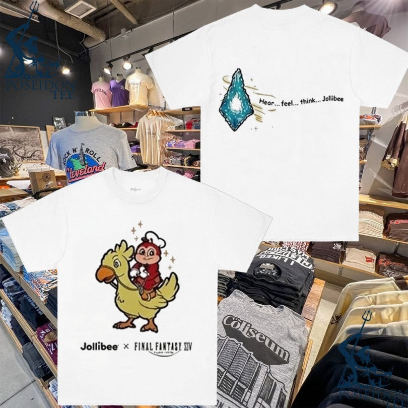 Jollibee Final Fantasy Xiv Chocobo T-shirt Unisex T-shirt, Sweatshirt, Hoodie, Long Sleeve Tee - T-Shirt, Sweatshirt, Hoodie