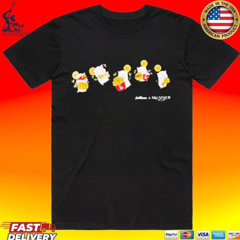 Jollibee X Final Fantasy Xiv Moogle T-shirt Unisex T-shirt, Sweatshirt, Hoodie, Long Sleeve Tee - T-Shirt, Sweatshirt, Hoodie