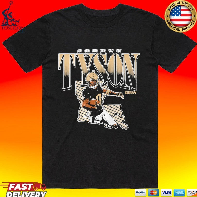 Jordyn Tyson State Star Remix T-shirt Unisex T-shirt, Sweatshirt, Hoodie, Long Sleeve Tee - T-Shirt, Sweatshirt, Hoodie