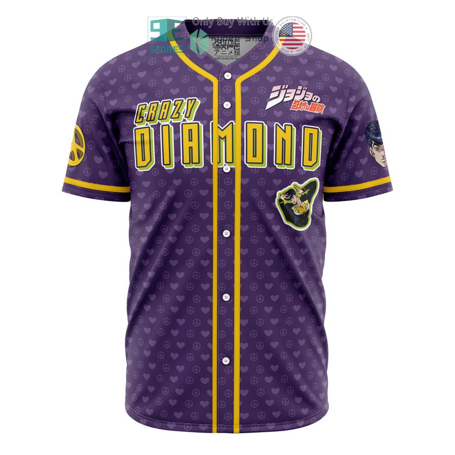 BEST Josuke Shining Diamond Jojo’s Bizarre Adventure Baseball Jersey baseball jersey product view 1