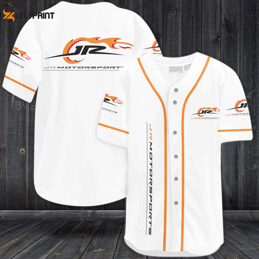 JR Motorsports Car Team Baseball Jersey - lylyprint.com baseball jersey product view 1